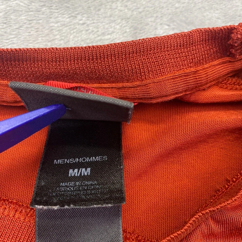 The North Face Mens VaporWick Long Sleeve Shirt Burnt Orange Rust Medium‎ M